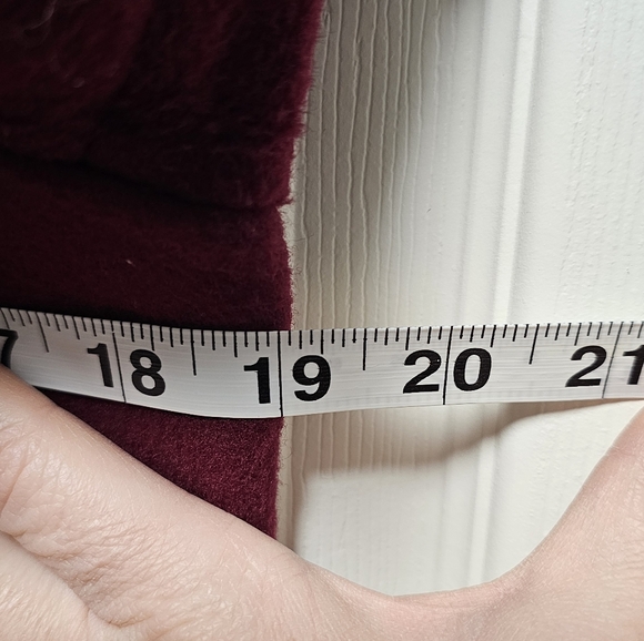 Gap Women's Wool Cranberry Red Trench Coat - Size Small - Picture 8 of 10